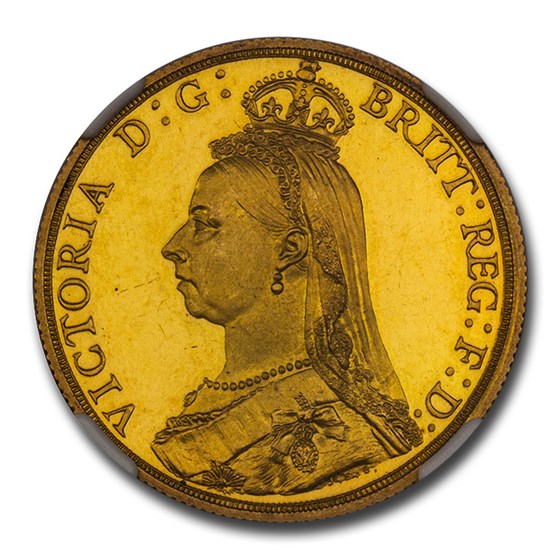 1887 Great Britain Gold Two Pounds PF-64 NGC (UCAM) 1887 Great Britain Gold Two Pounds PF-64 NGC (UCAM)